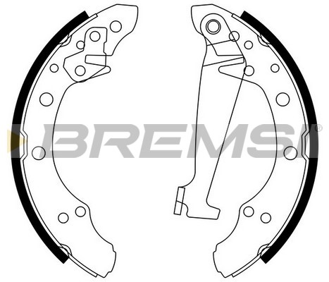 BREMSI - GF0556 - Komplet kočionih papuča (Kočioni uređaj)