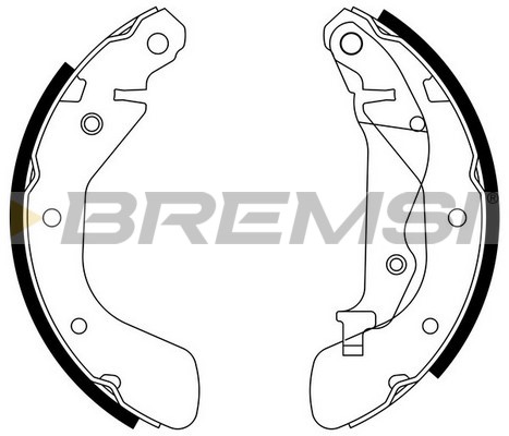 BREMSI - GF0633 - Komplet kočionih papuča (Kočioni uređaj)