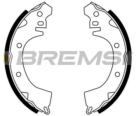 BREMSI - GF0815 - Komplet kočionih papuča (Kočioni uređaj)