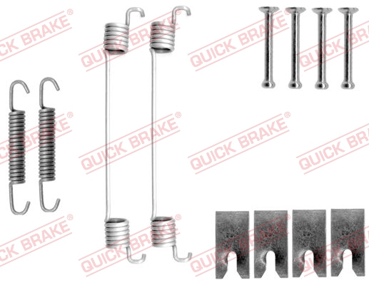 QUICK BRAKE - 105-0827 - Komplet pribora, kočne papuče (Kočioni uređaj)