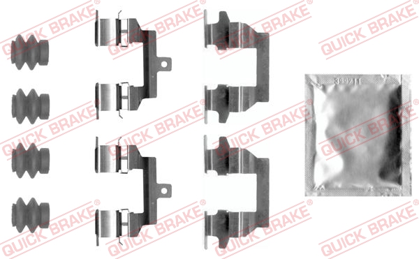 KOMPLET PRIBORA ZA KOČIONE PLOČICE - QUICK BRAKE - 109-0026