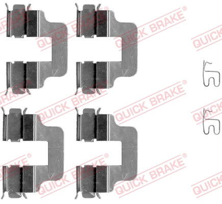 KOMPLET PRIBORA ZA KOČIONE PLOČICE - QUICK BRAKE - 109-1245