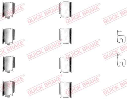 KOMPLET PRIBORA ZA KOČIONE PLOČICE - QUICK BRAKE - 109-1246