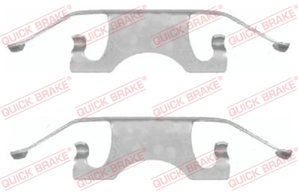 KOMPLET PRIBORA ZA KOČIONE PLOČICE - QUICK BRAKE - 109-1640