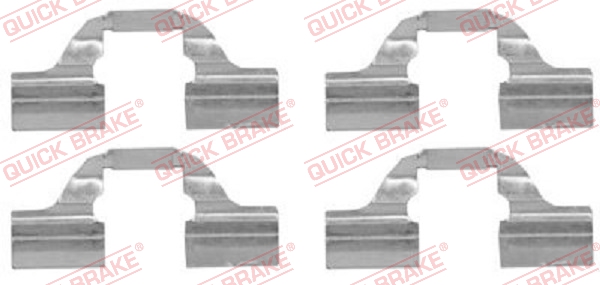 KOMPLET PRIBORA ZA KOČIONE PLOČICE - QUICK BRAKE - 109-1684