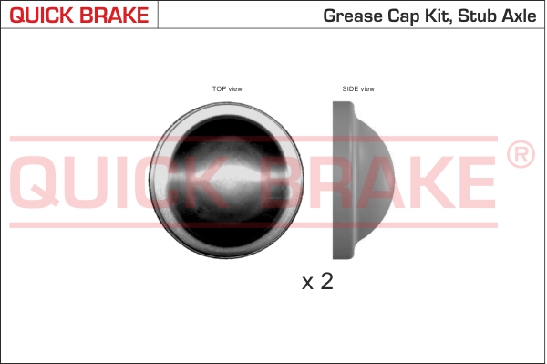 Picture of Cap, wheel bearing - QUICK BRAKE - 9829K