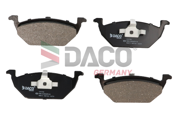 Komplet pločica, disk-kočnica - DACO Germany - 324740