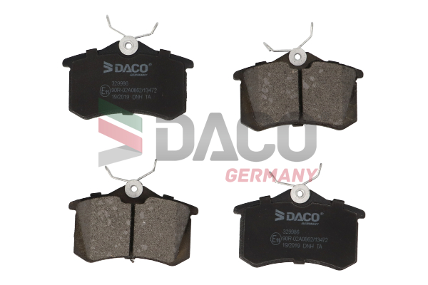Komplet pločica, disk-kočnica - DACO Germany - 329986