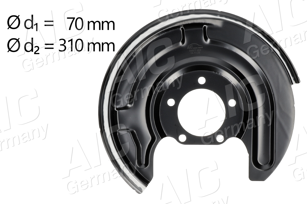 AIC - 55977 - Lim za zaštitu od prskanja, kočioni disk (Kočioni uređaj)